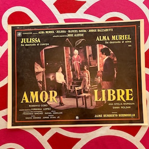 ¡Amor Libre (1979)) Cartel de Película Mexicana!