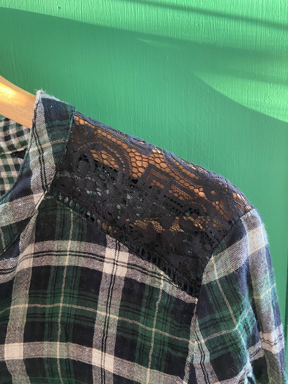 Vintage Green Flannel - image 2