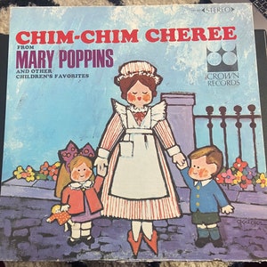 Vintage Mary Poppins Sing-a-long Record