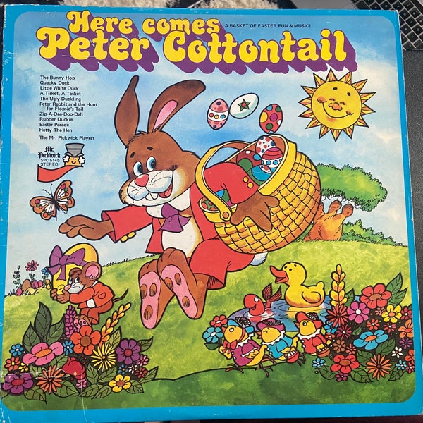 Mr. Pickwick Here Comes Peter Cottontail Vintage Record