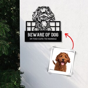 Beware of Dog Sign Warning Dog on Premises Guard Dog Sign Vicious Dog Safety Outdoor Metal Sign Caution Protection Sign Dog Warning Plaque