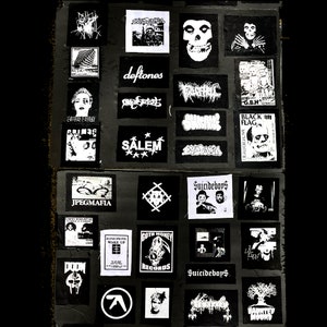 MUSIC BAND  PATCHES Diy Punk