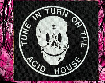 daft punk homework bomber jacket ACID HOUSE PATCH