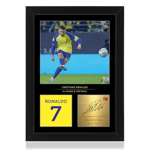 クリスティアーノロナウド 直筆サインフォト Beckett認証 額装済