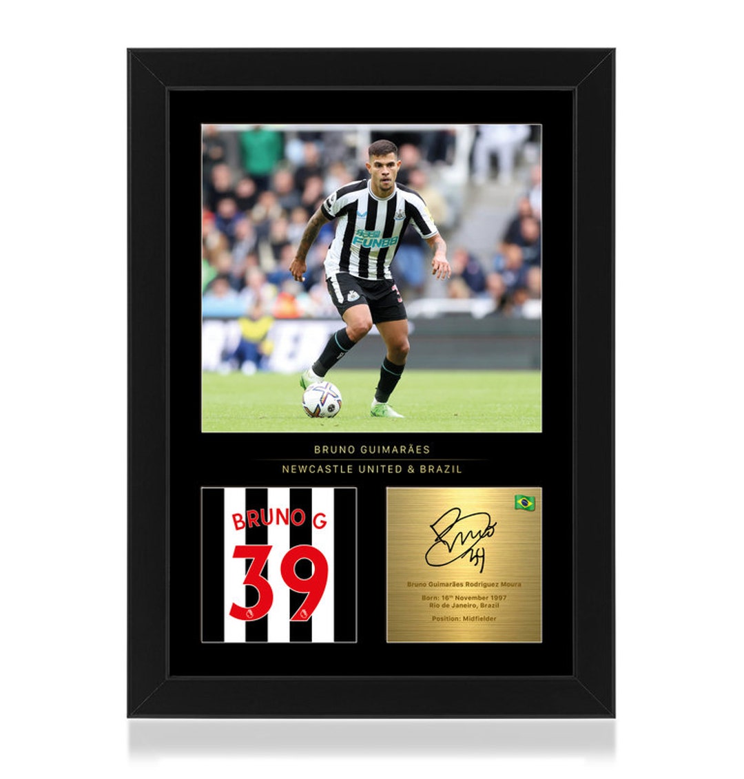 Buy Bruno Guimaraes Framed Display Gift With Reproduced Digital