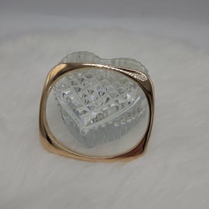 Vintage 1980s Milor Italy Rectangle Bronze Bangle