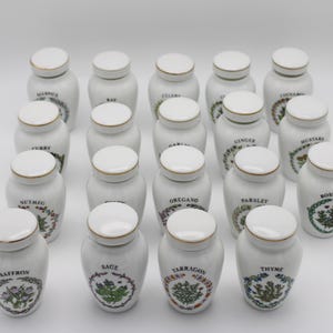Vintage The Franklin Mint Gloria Concepts Inc Porcelain Spice Jars, You Pick!