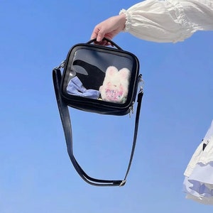 Crossbody Ita Bag Clear Vinyl Display Window zdjęcie 6