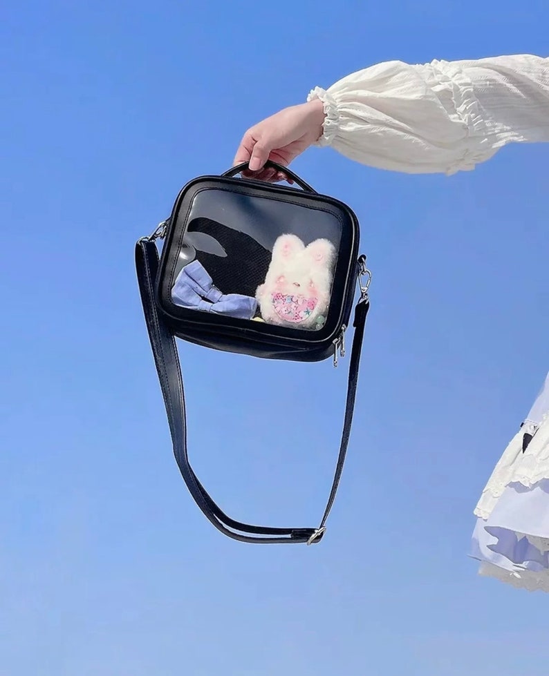 Crossbody Ita Bag Doorzichtig vinyl etalage afbeelding 6