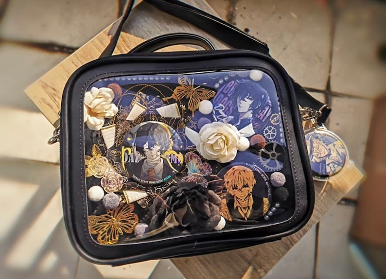 Crossbody Ita Bag Clear Vinyl Display Window zdjęcie 1