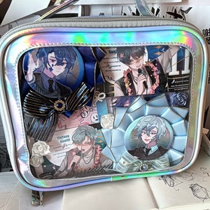 Crossbody Ita Bag Clear Vinyl Display Window zdjęcie 5