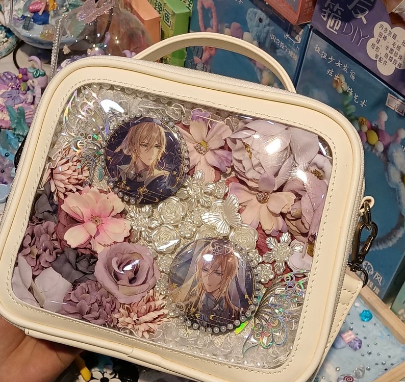 Crossbody Ita Bag Doorzichtig vinyl etalage afbeelding 2