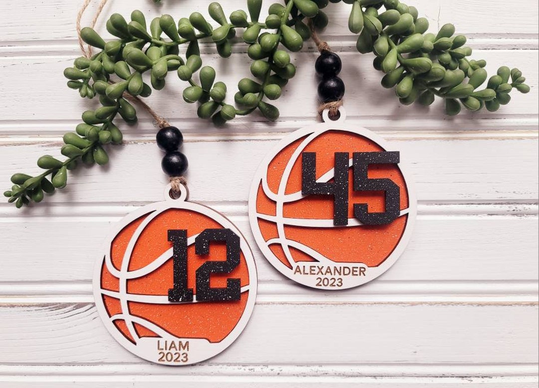 Basketball Sports Ornament, Basketball Player Gift, Coaches Gift