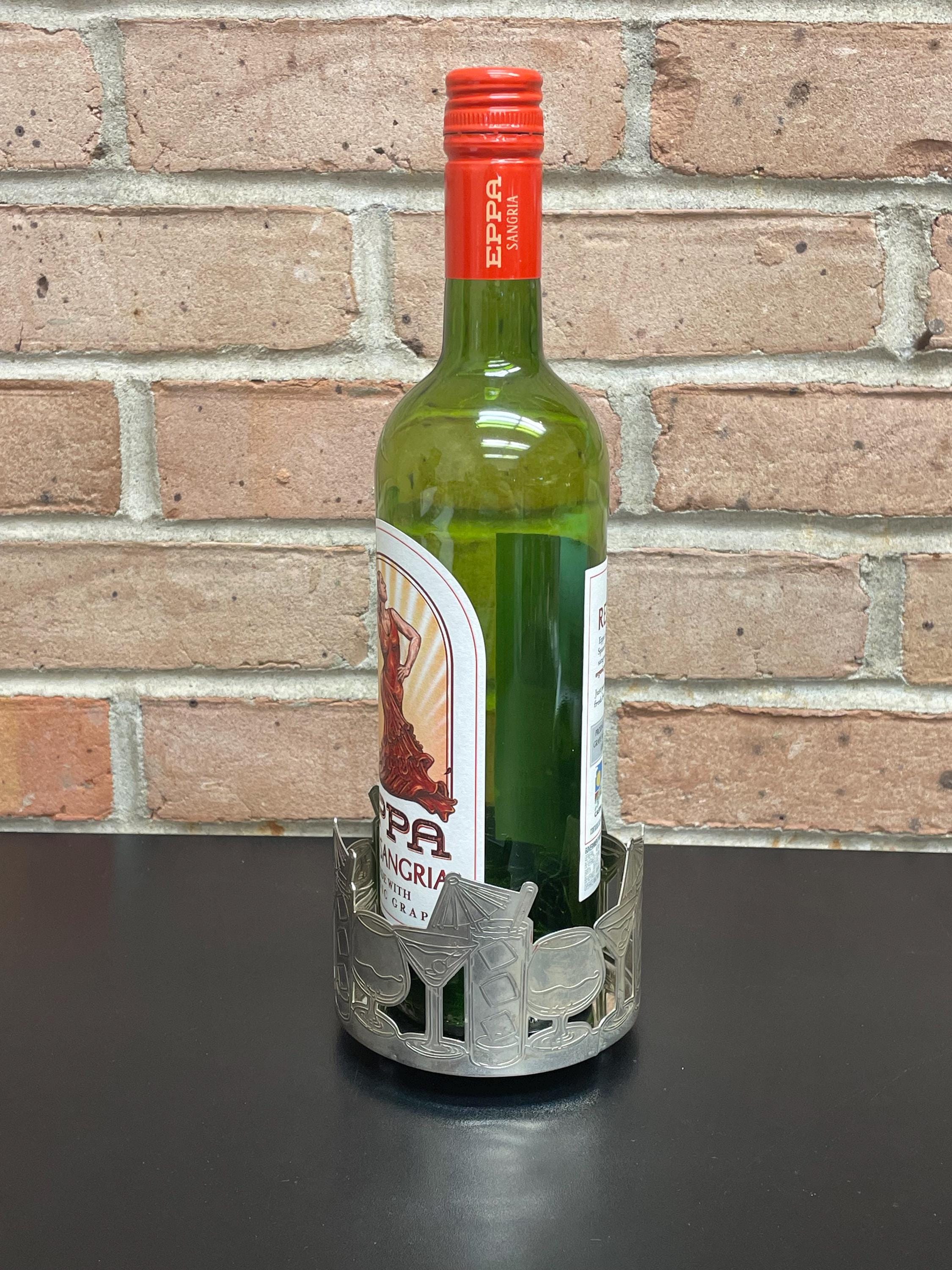 Dessous De Bouteille Art Déco – Métal Argenté – Occasion