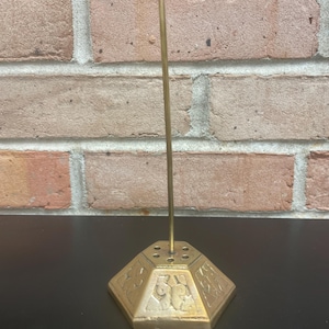Vintage Brass Receipt Spike Desk Decor or Store Decor Boutique Register Decor