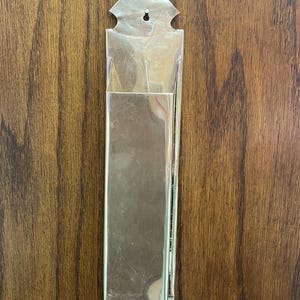Vintage Brass Matchstick Holder Wall Hanging Brass Long Matchstick Holder Wall Mount Fireplace or Kitchen Matchstick Match Holder