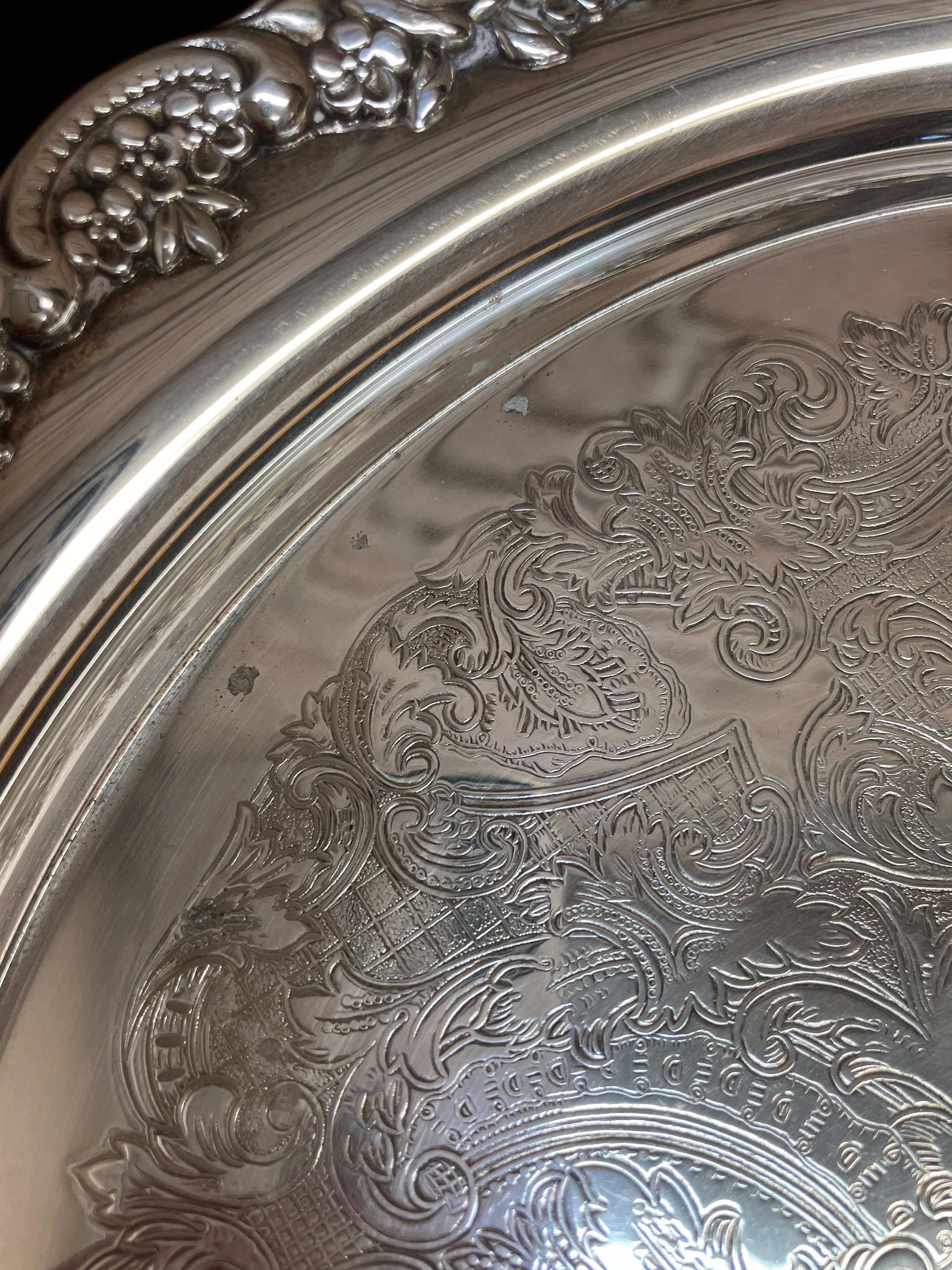 ONEIDA オネイダ シルバープレート silverplate トレイ 盆 ONEIDA オネイダ シルバープレート silverplate トレイ 盆