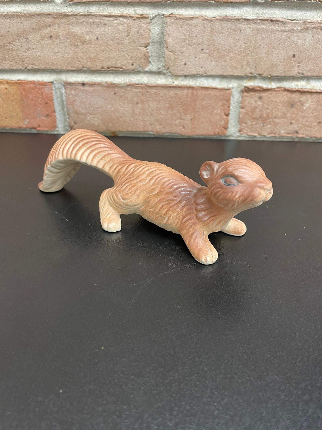 Vintage Ceramic Squirrel Figurine Woodland Creature Vintage Etsy