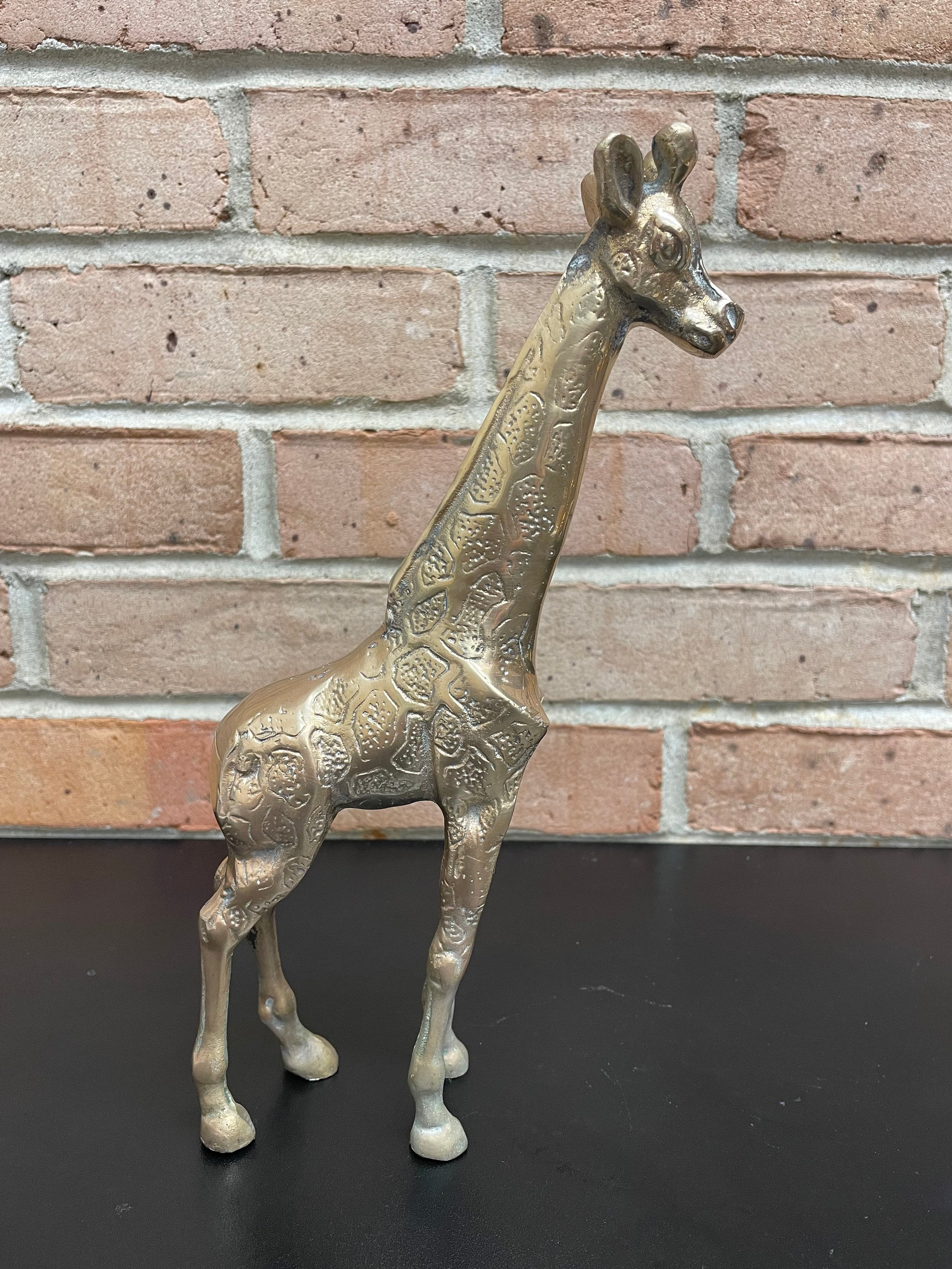 Brass Giraffe Vintage MCM Solid Brass Tall and Heavy Giraffe - Etsy