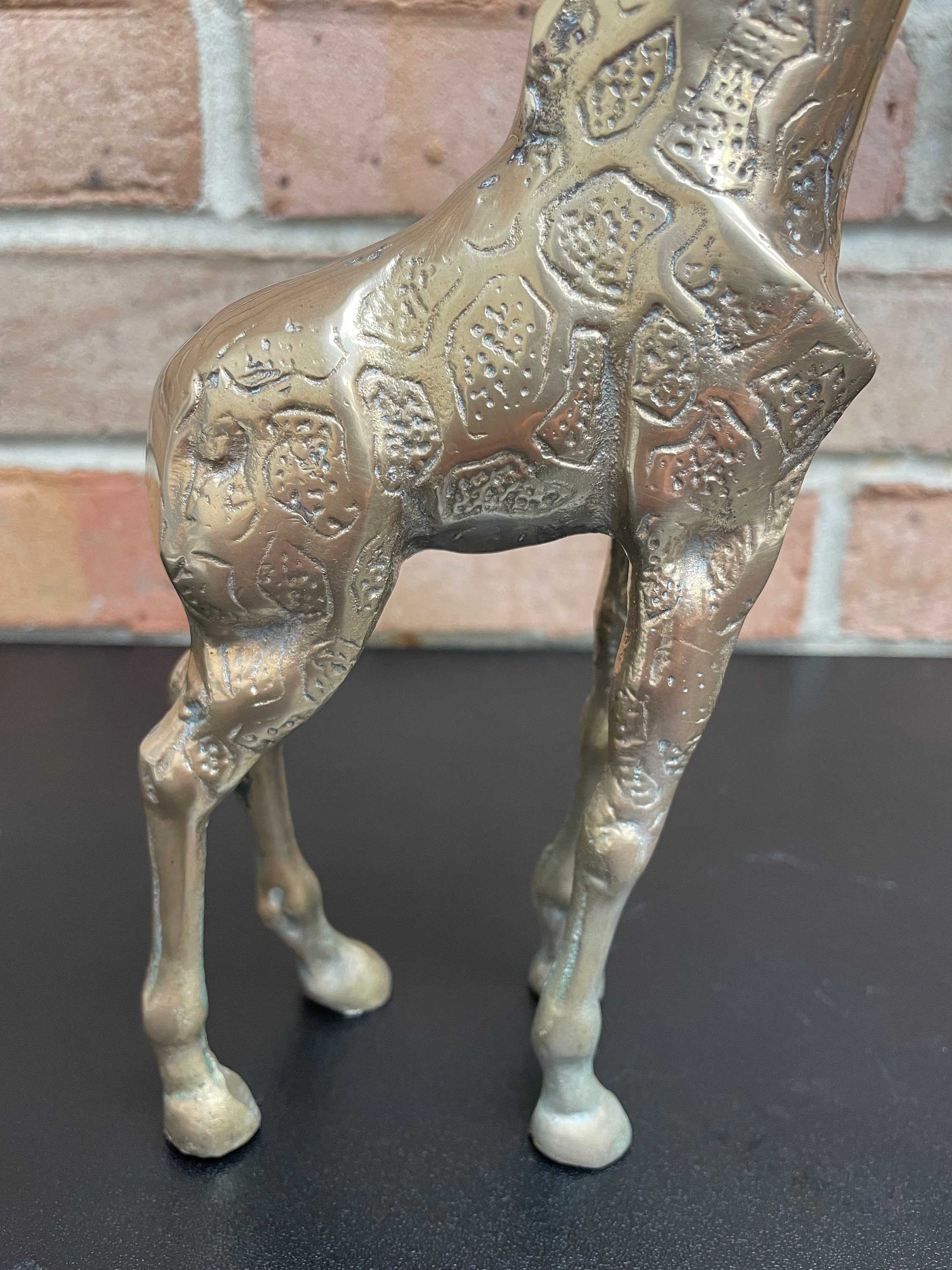 Brass Giraffe Vintage MCM Solid Brass Tall and Heavy Giraffe - Etsy
