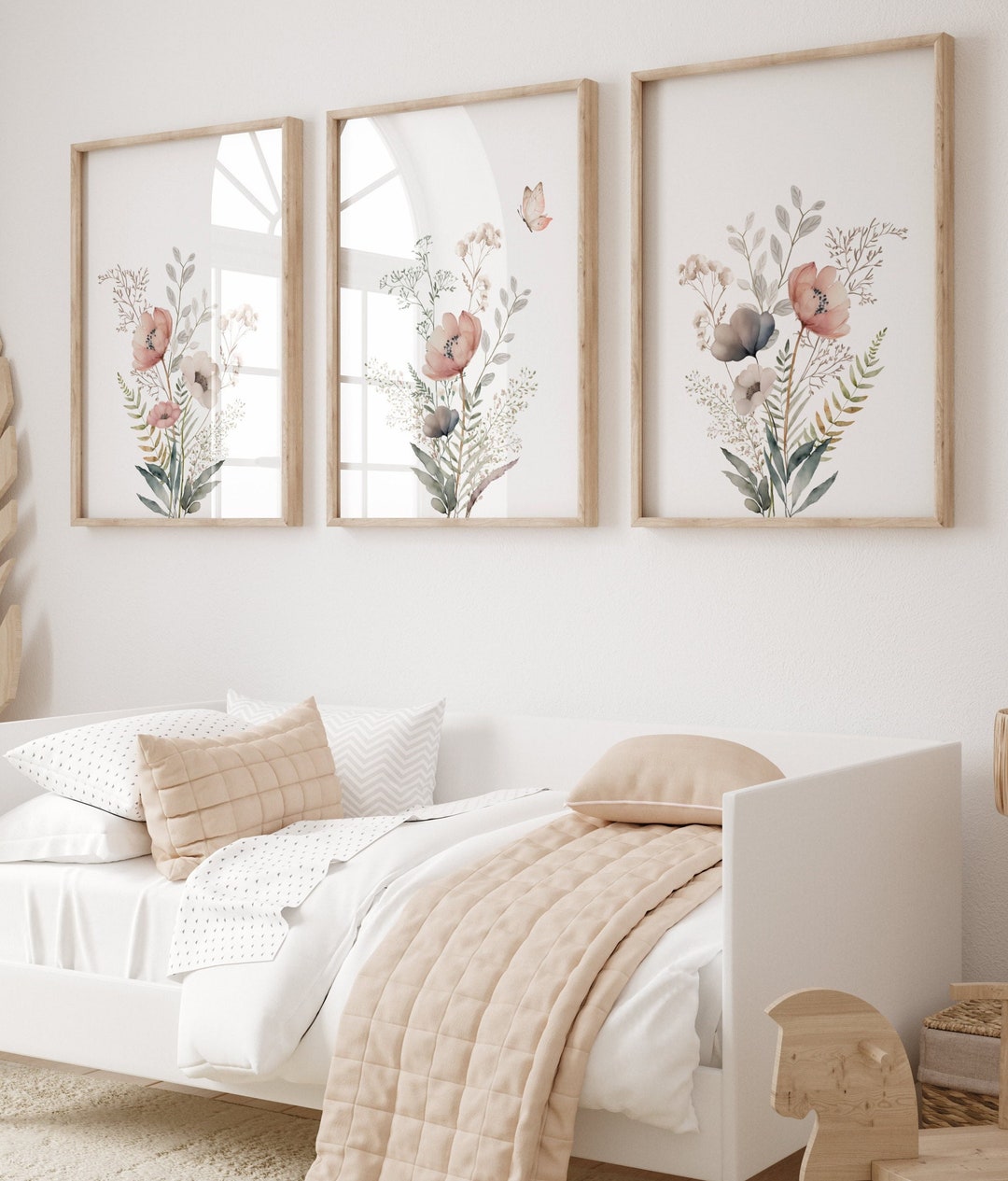 Wildflower Print Set, Baby Girl Wildflower Nursery, Floral Nursery ...