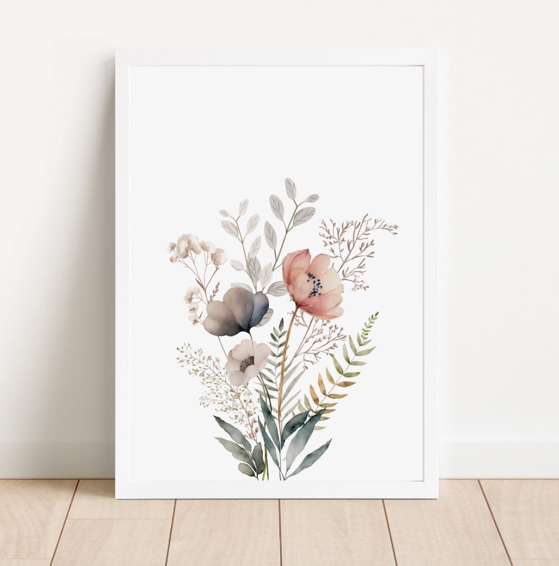 Wildflower Print Set, Baby Girl Wildflower Nursery, Floral Nursery ...