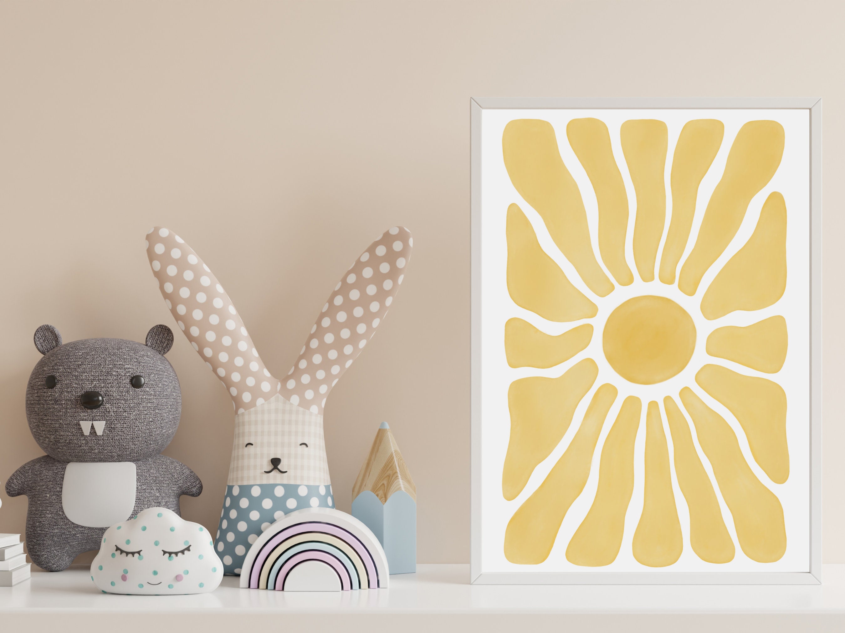 Sunshine Nursery, Sunshine Printable, Watercolor Sun, Sun Printable Art ...