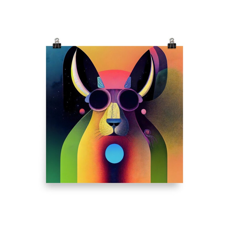 Psychonaut Psychedelic, Trippy, Animal Art Print/poster Unique Design