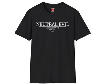 Dungeons and Dragons Neutral Evil Narcissist Edition Unisex Softstyle T-Shirt