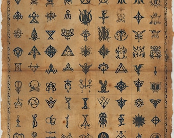 Arcane Runes Digital Art, RPG Gaming Asset (Digital Download)