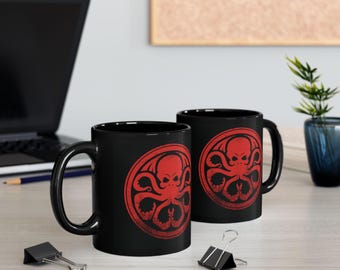 Cthulhu Hydra Black Mug, Marvel Geek Gift