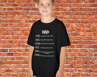 DnD Stats via Tomato Explanation Kids Heavy Cotton™ Tee