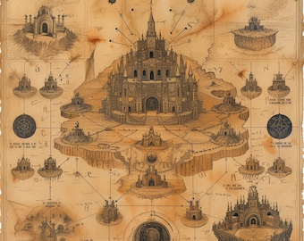 Ancient Sites of Power Digital Art, RPG Gaming Asset
