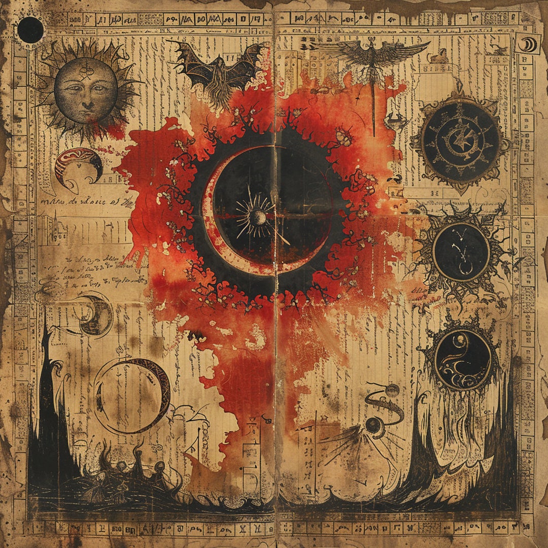 Dark Signs Book Pages, Horror RPG Gaming Asset (digital Download) - Etsy