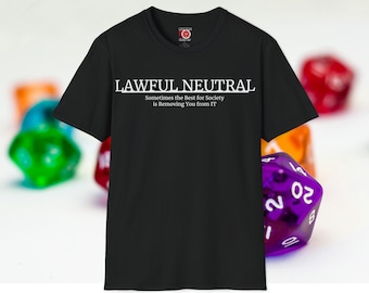 Lawful Neutral T-Shirt | Dungeons and Dragons, Unisex Softstyle