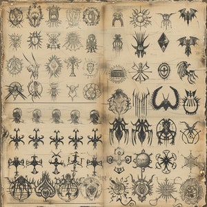 Evil Runes, Digital Art, Dnd, Call of Cthulhu, RPG Gaming Asset, More ...