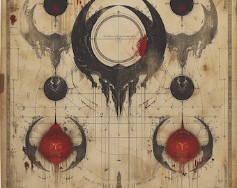 Necronomicon Book Pages, Horror RPG Gaming Asset (Digital Download)