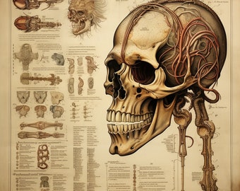 Medieval Anatomy Page, Horror RPG Gaming Asset (Digital Art)