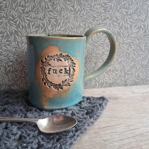 Handmade Aqua Mugs Pottery - Etsy