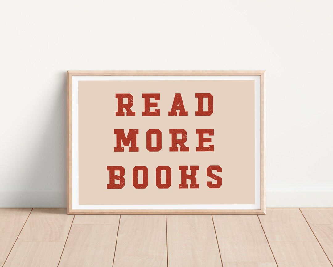 Readmore Books Read More Books Digital Printable, Instant Download, Wall Print, 20x16 ...