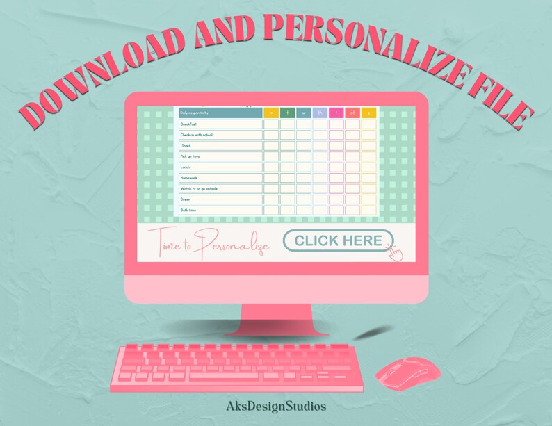 Printable Editable Planner | School Calendar | School Checklist | Chore ...