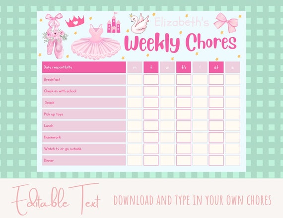 Printable Editable Planner School Calendar School - Etsy