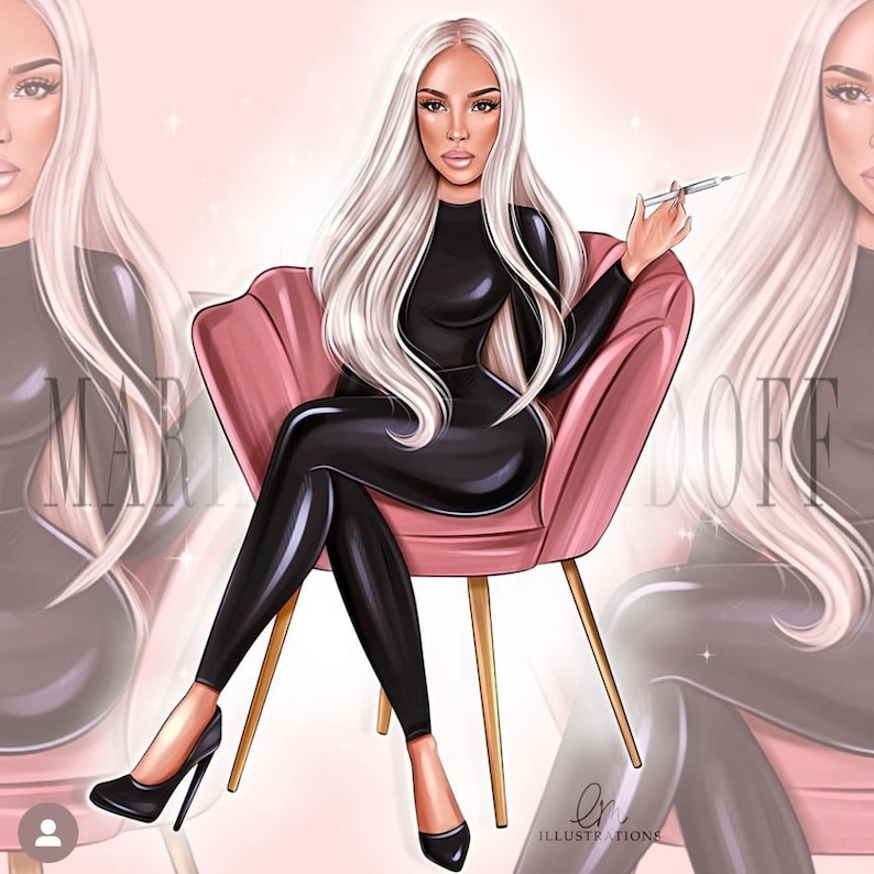 Cartoon Portrait Business Logo | Esthetician, Beauty, Salon, Makeup Artist, Aesthetics, Hairdresser Logo | Custom Avatar Branding, logo image 6