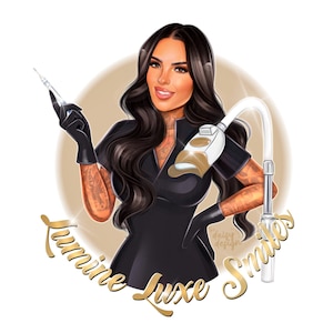 Teeth whitening logo design Digital portrait Tattoo removal Portrait logo laser removal logo Business logo Avatar logo Custom portrait logo