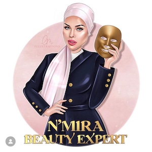 Logotipo de dibujos animados personalizado, logotipo de retrato, logotipo comercial, retrato digital realista, logotipo profesional, avatar de retrato personalizado
