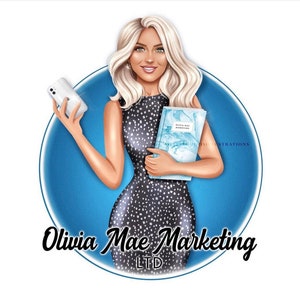 Social Media Marketing Logo, Custom Marketer Cartoon Portrait, Social Media Management, Consulting Agent Logo Design, Promoting Team Logo
