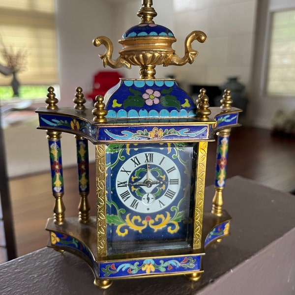 Chinese Antique Vintage Reproduction Cloisonne Clock "9" (H) MD910