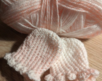 Newborn Crochet Mittens - PDF PATTERN DOWNLOAD