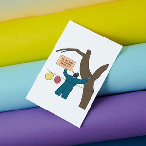 Taskmaster Card 5x7 - Descarga digital - Tree Wizard - Romesh Ranganathan - Imprimible - Divertido, Cumpleaños