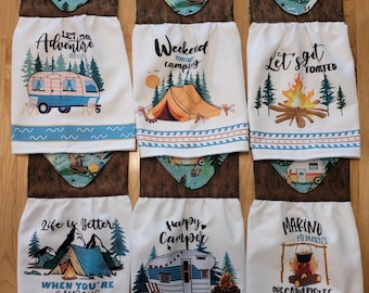 Summer Camping/RV Cabin Hanging Kitchen Towels